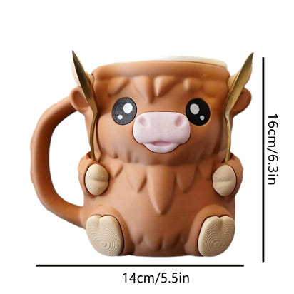 Highland Cow Ice Cream Holder™