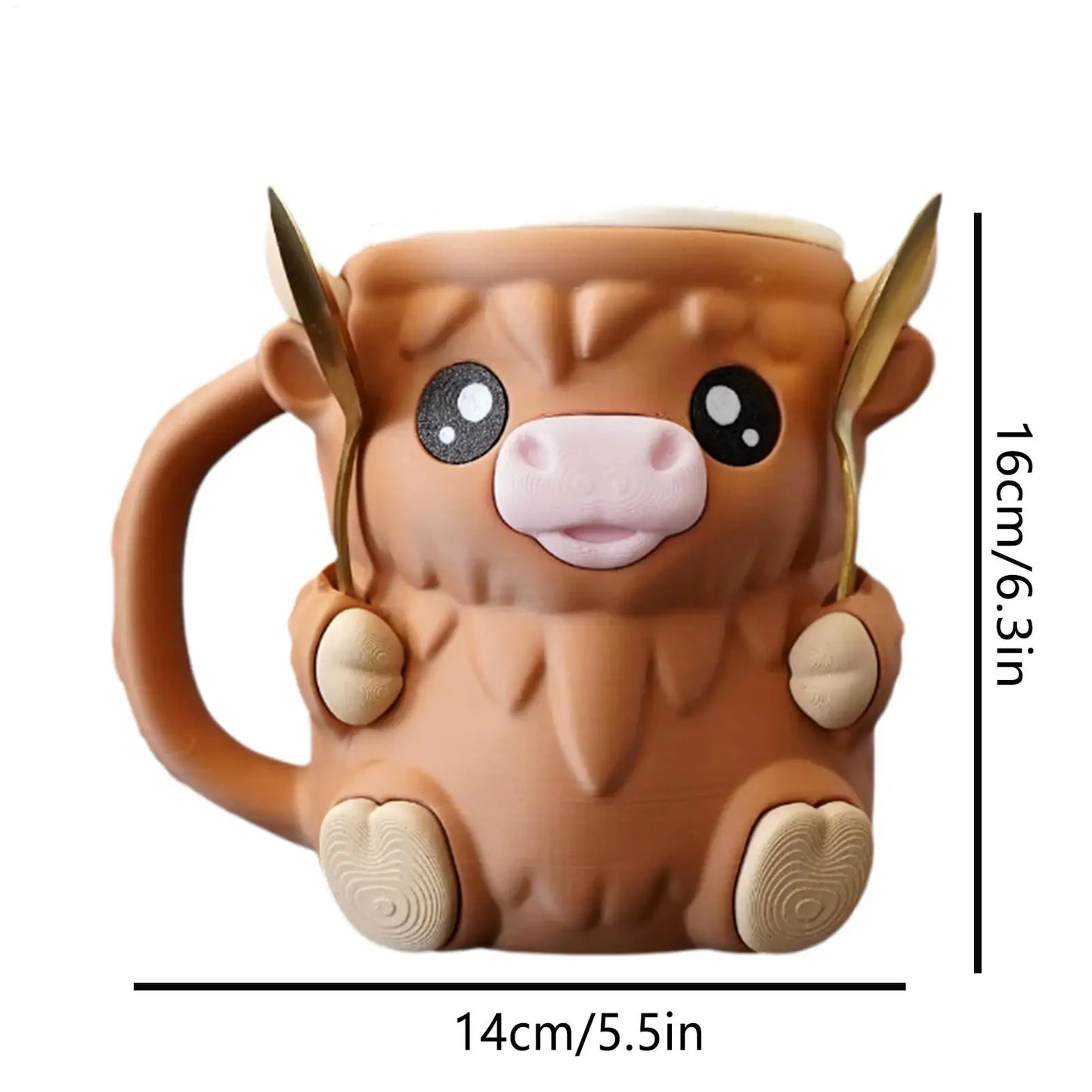 Highland Cow Ice Cream Holder™
