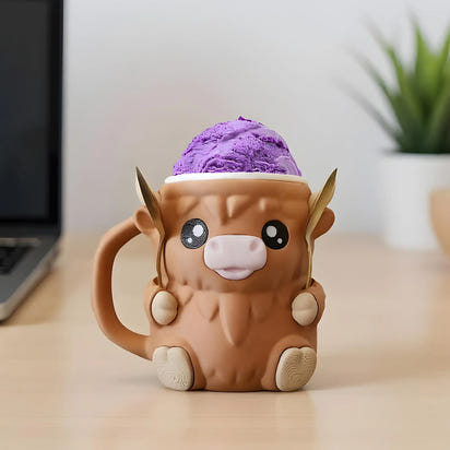 Highland Cow Ice Cream Holder™