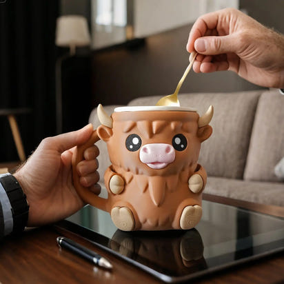 Highland Cow Ice Cream Holder™