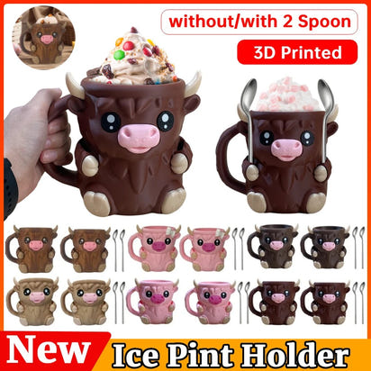 Highland Cow Ice Cream Holder™