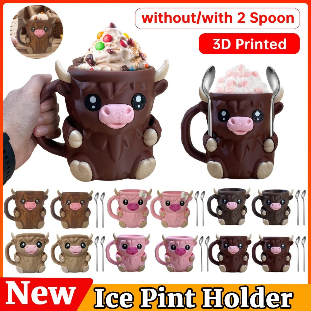 Highland Cow Ice Cream Holder™